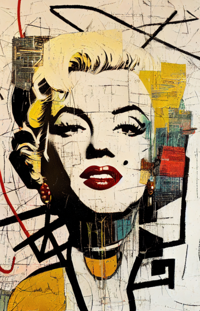 Marlyn Monroe Glasbild