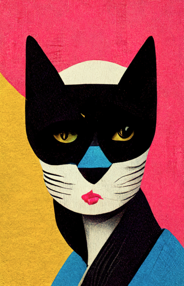 Arte de pared de vidrio de Enmascarado