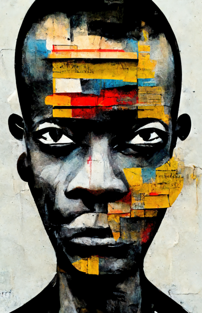 Arte della parete di vetro Lo sguardo ribelle