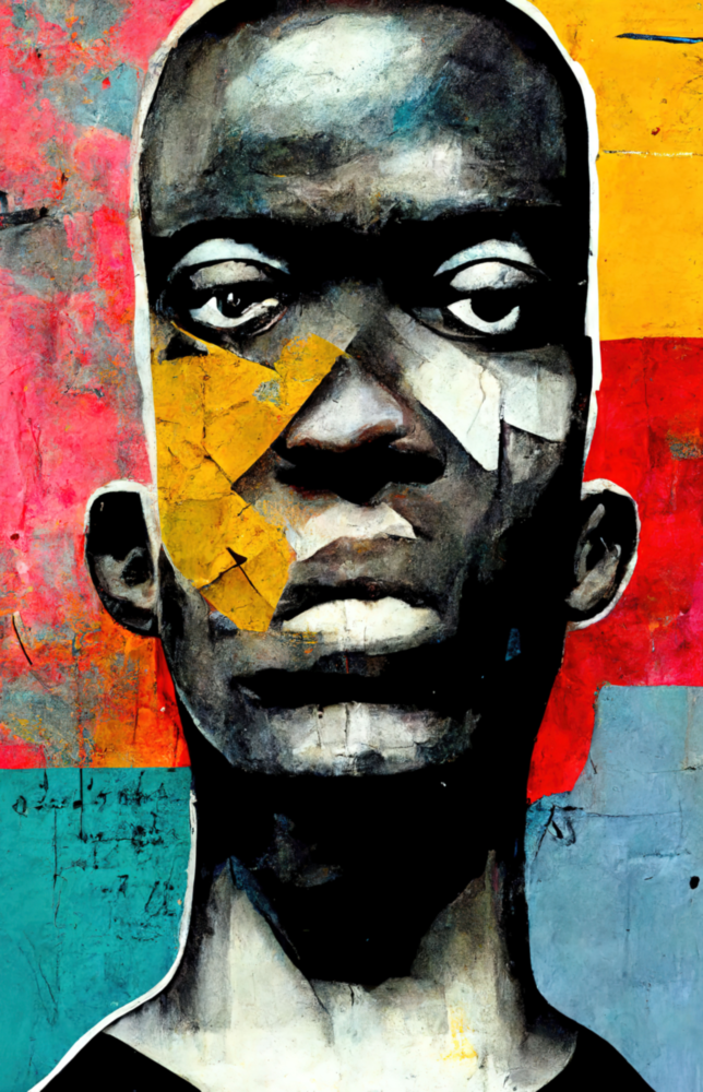 Arte della parete di vetro Lo sguardo ribelle