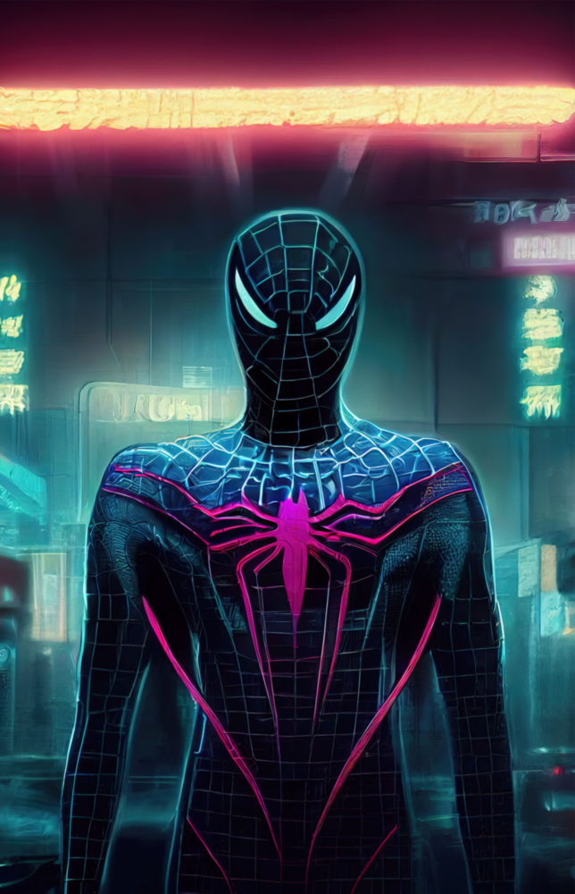 Arte della parete di vetro Uomo Ragno