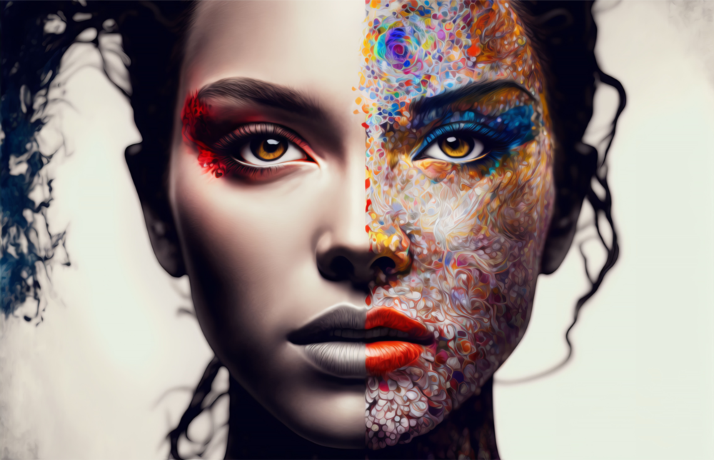 Arte de pared de vidrio de De la caricatura a la realidad