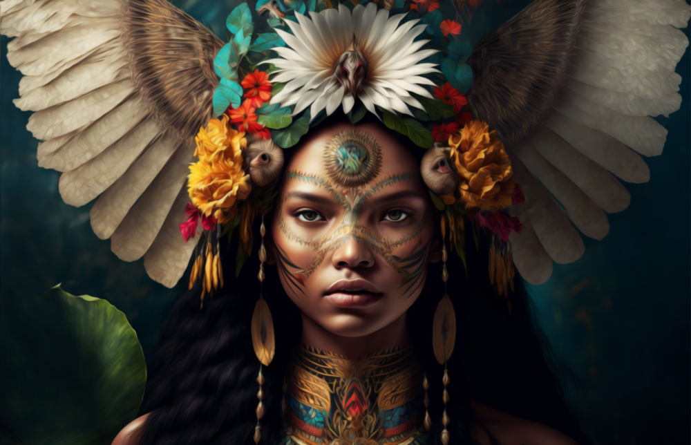 Beauty of the Clan Glass Wall Art  || Designer Collection