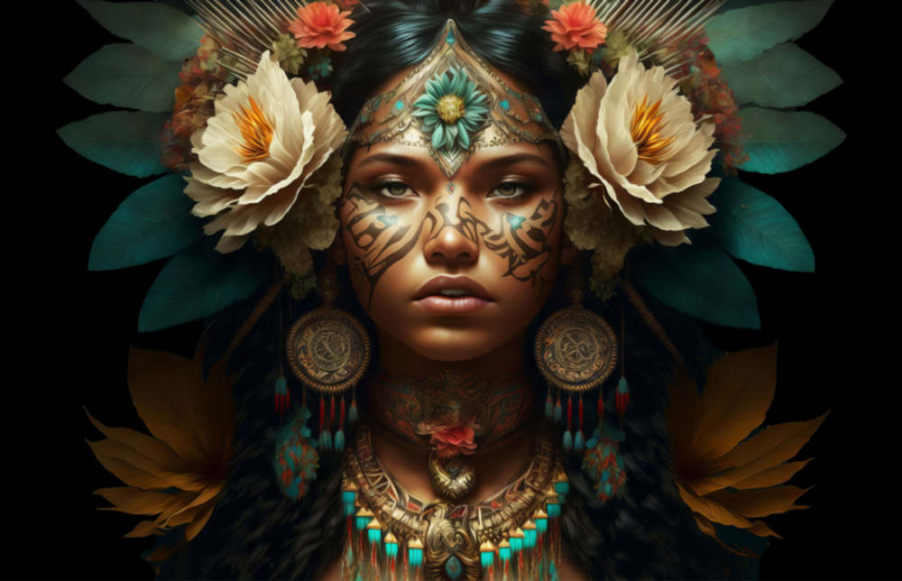 Beauty of the Clan Glass Wall Art  || Designer Collection