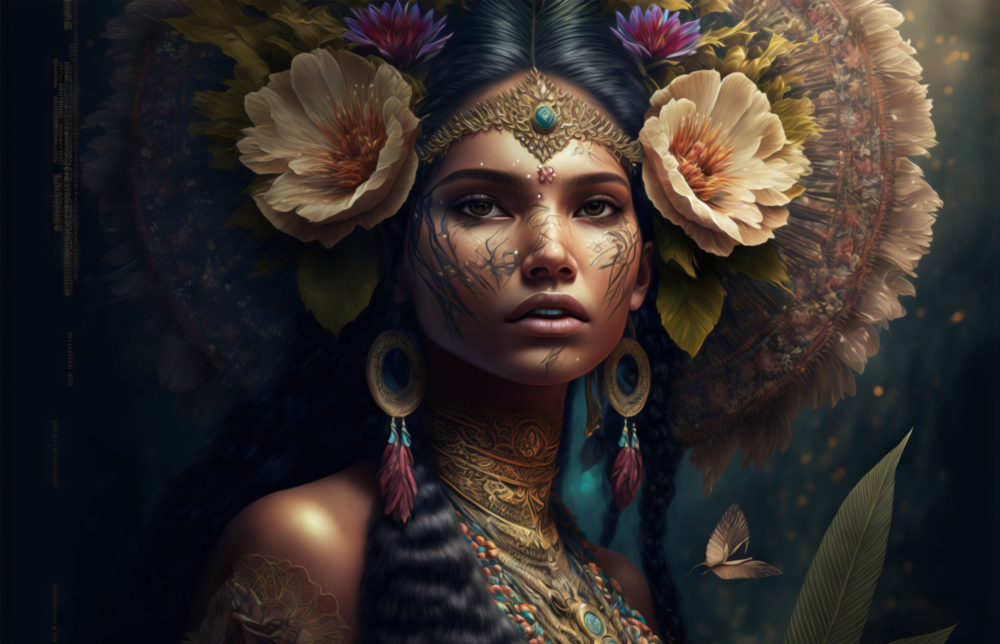 Maître des fleurs Impression sur verre