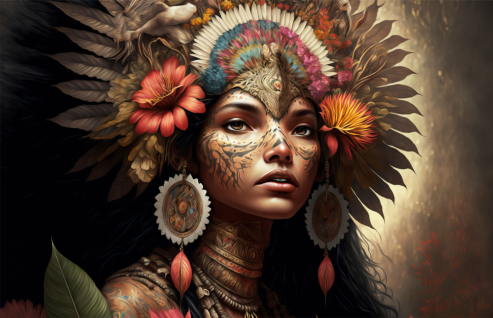 Beauty of the Clan Glass Wall Art  || Designer Collection