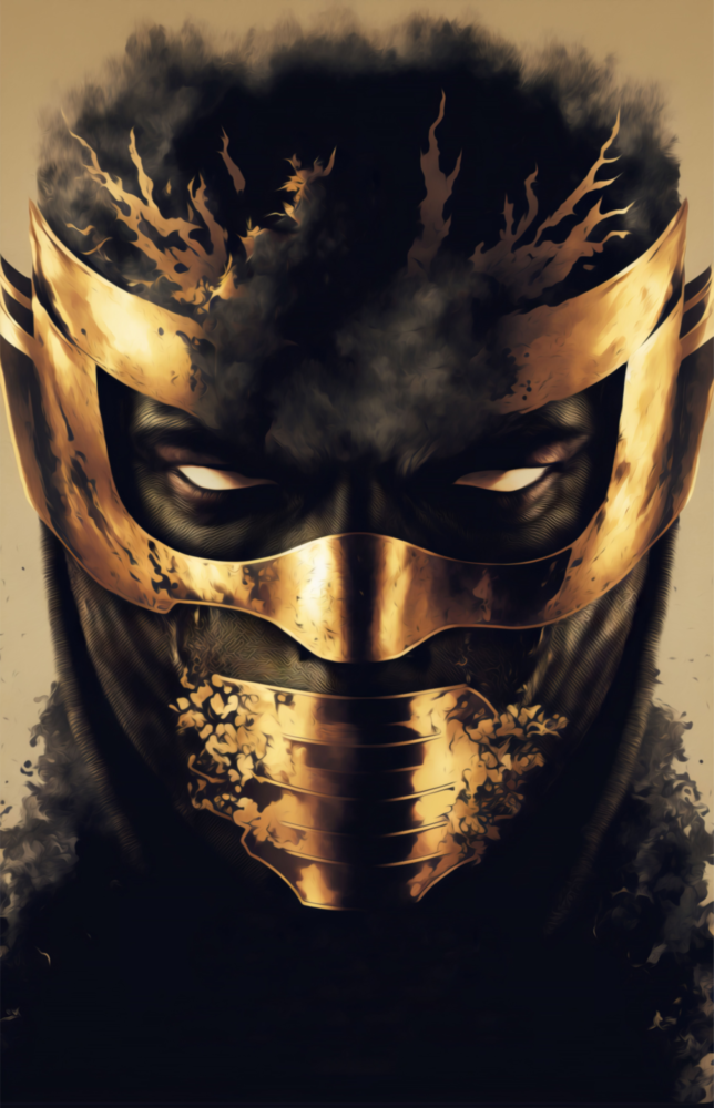 Masked Horror Glass Wall Art  || Designer Collection