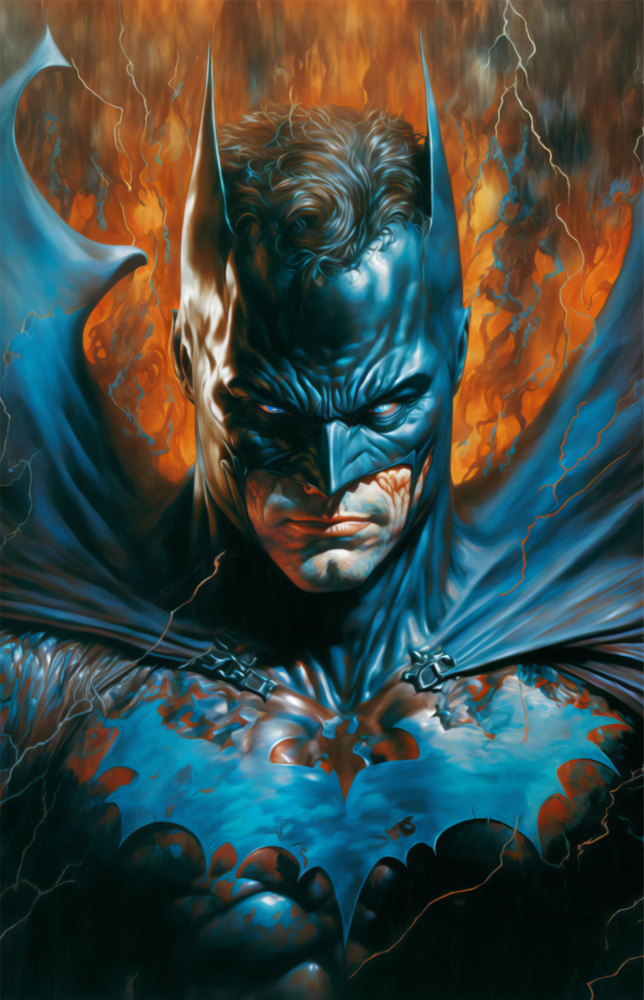 Bloody Batman Glass Wall Art  || Designer Collection