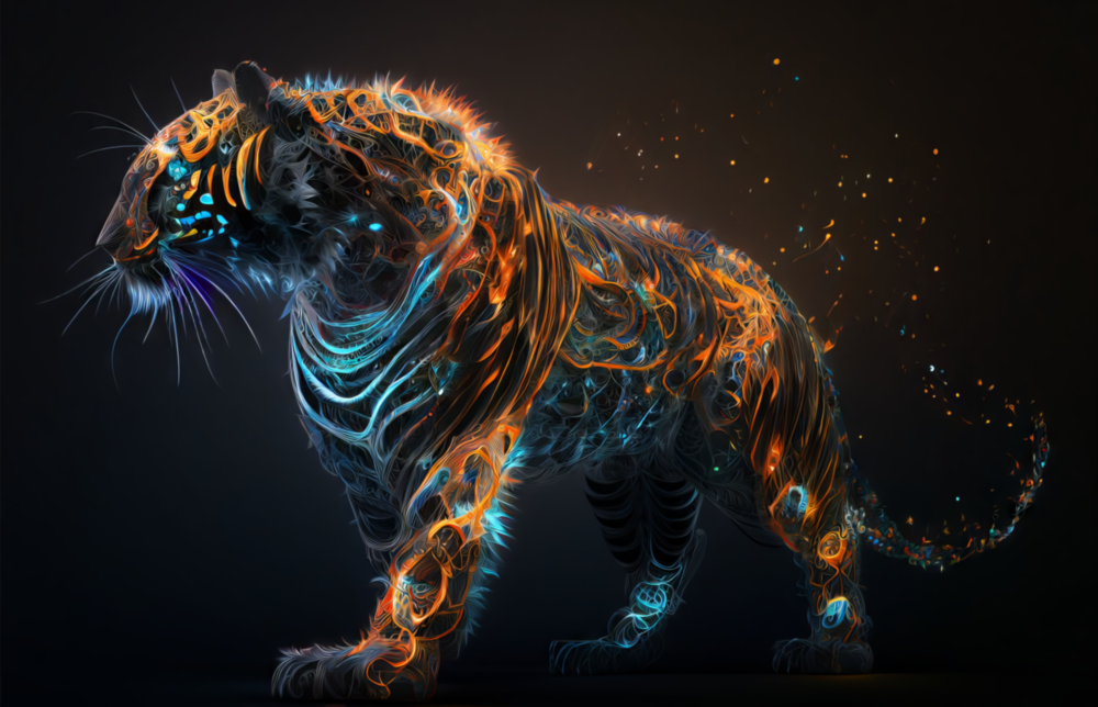 Gloire étincelante Impression sur verre