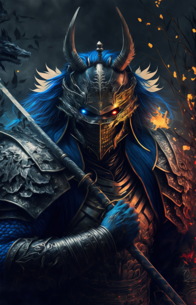 Lord Warrior Glass Wall Art  || Designer Collection