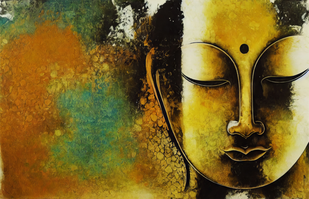 Budha Glasbild