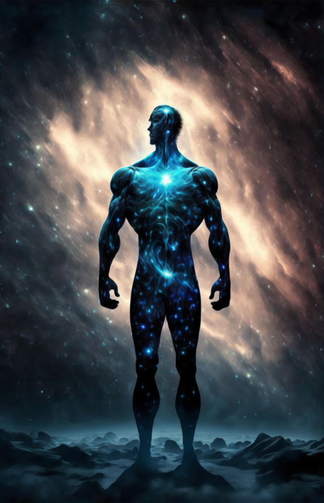 Arte della parete di vetro Vitruvio uomo