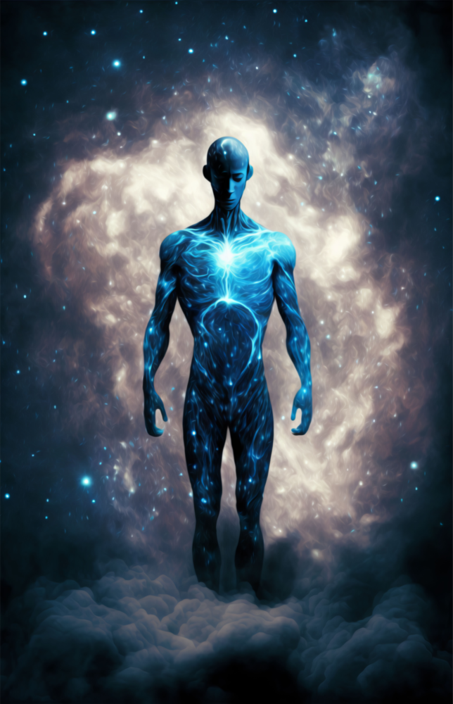 Arte della parete di vetro Vitruvio uomo