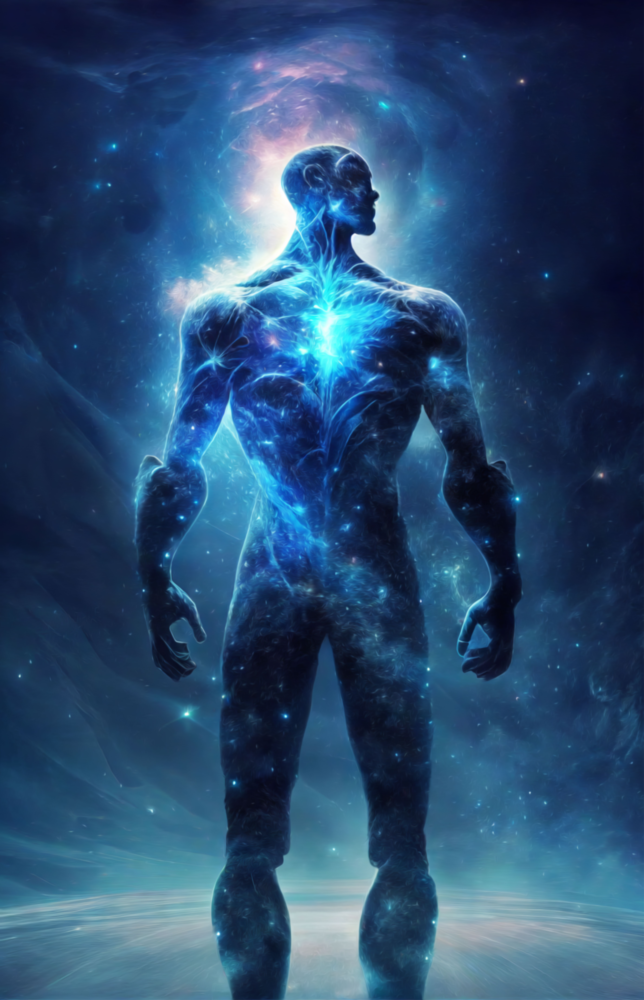 Arte della parete di vetro Vitruvio uomo