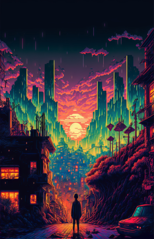 Marchez vers la nouvelle vie Impression sur verre