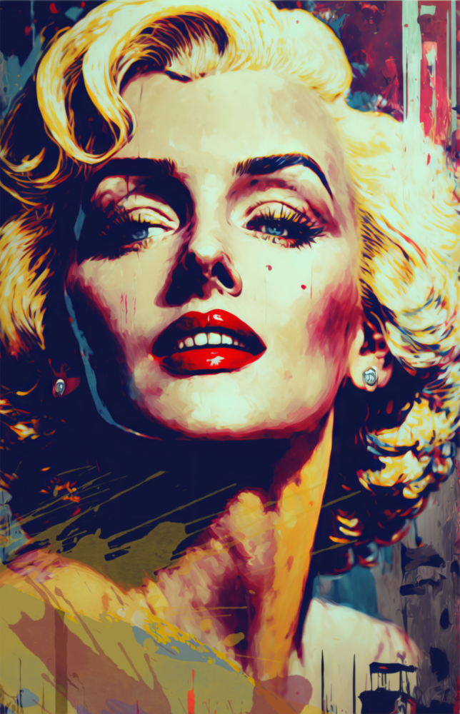 Marilyn Monroe Glass Wall Art  || Designer Collection