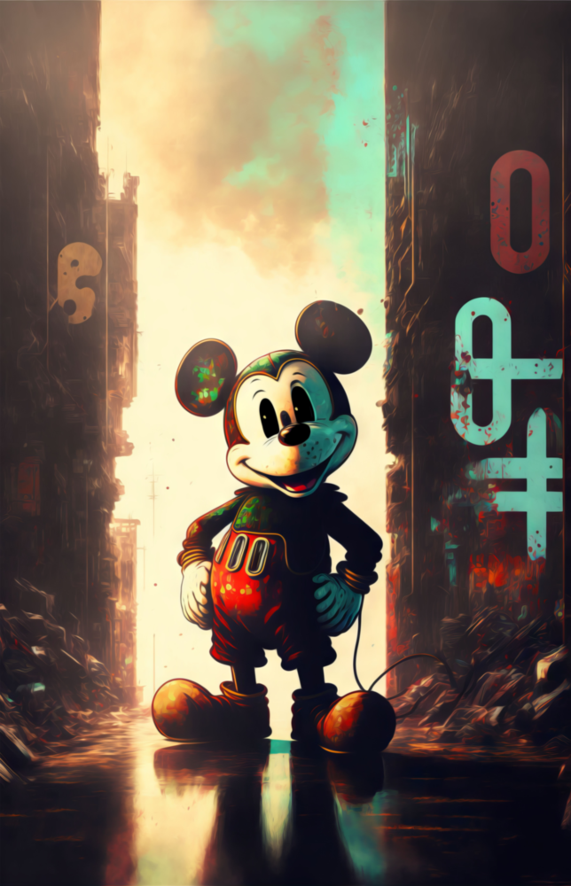 Mouse the Giant Glass Wall Art  || Designer Collection