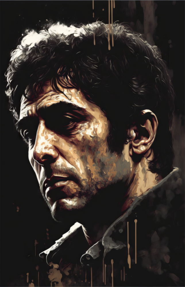 Al Pacino Glass Wall Art  || Designer Collection