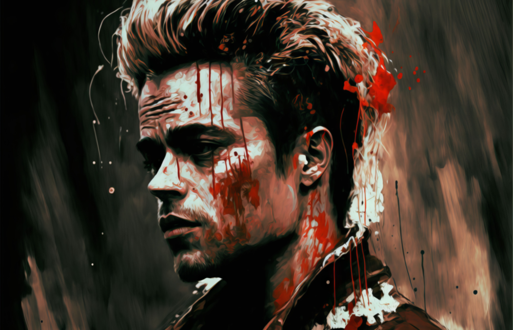 Arte de pared de vidrio de Fight Club - Tyler Durden || Collezione di designer