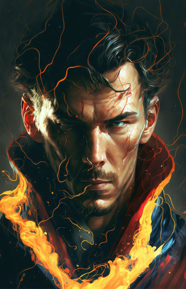 Dr. Strange Glass Wall Art  || Designers Collection