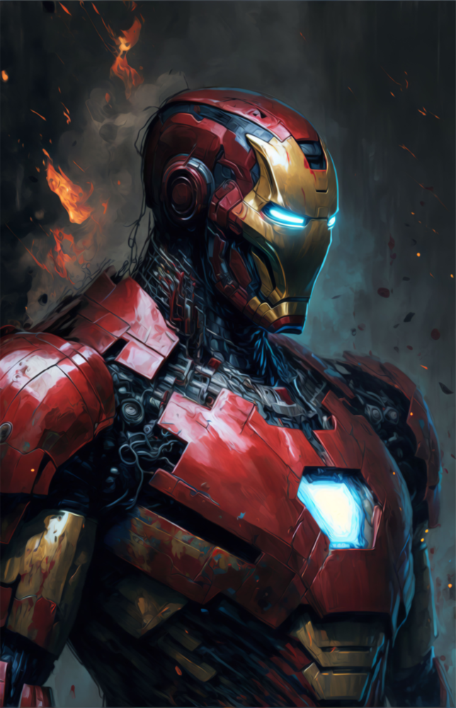 Iron Man Glass Wall Art  || Designer Collection