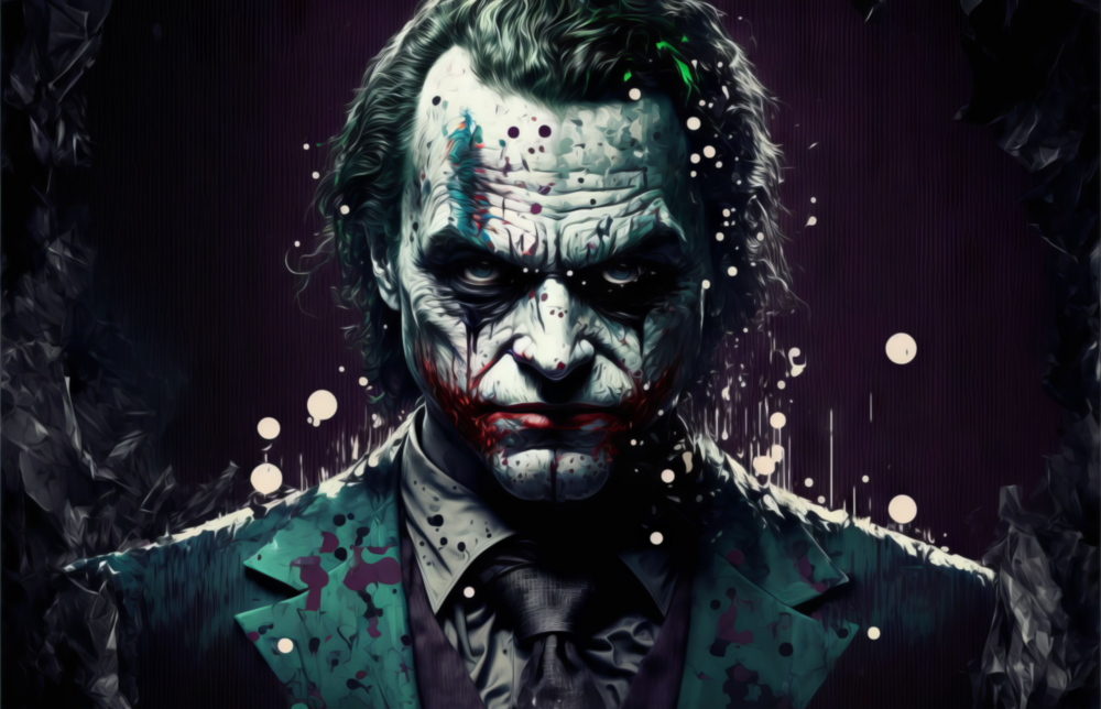 Arte della parete di vetro Joker || Collezione di designer