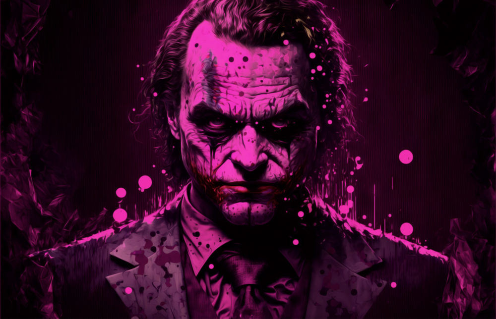 Joker Glass Wall Art  || Designer Collection