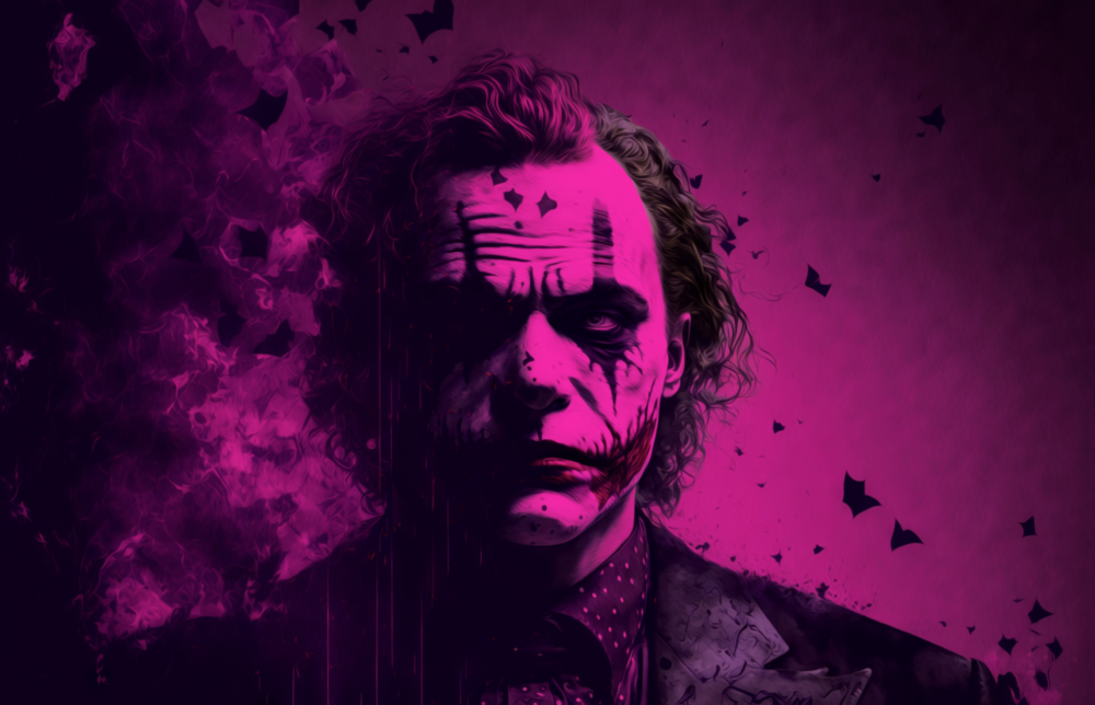 Arte della parete di vetro Joker || Collezione di designer