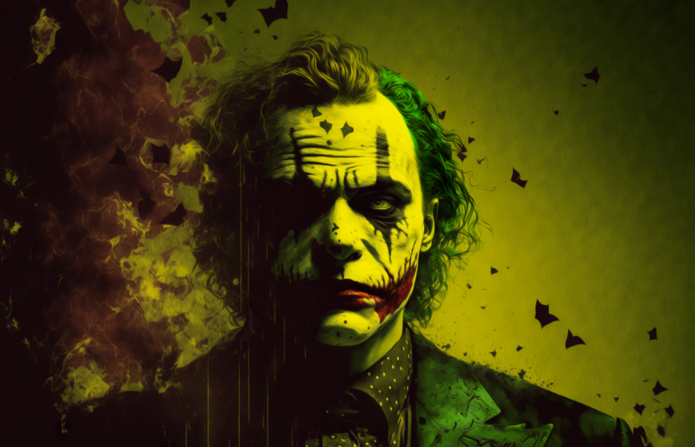 Arte de pared de vidrio de Joker || Collezione di designer
