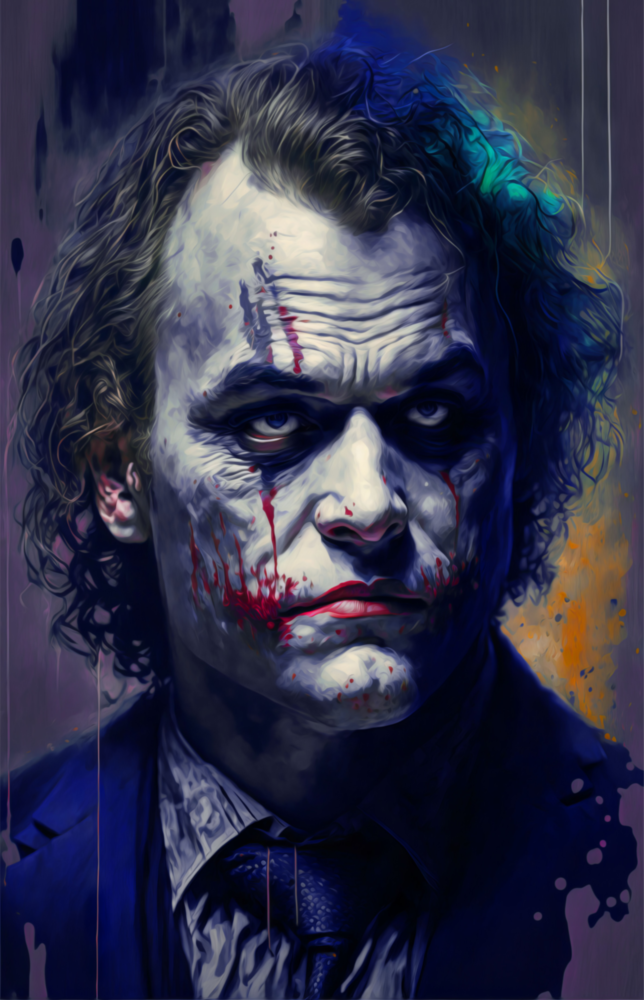 Arte de pared de vidrio de Joker || Collezione di designer