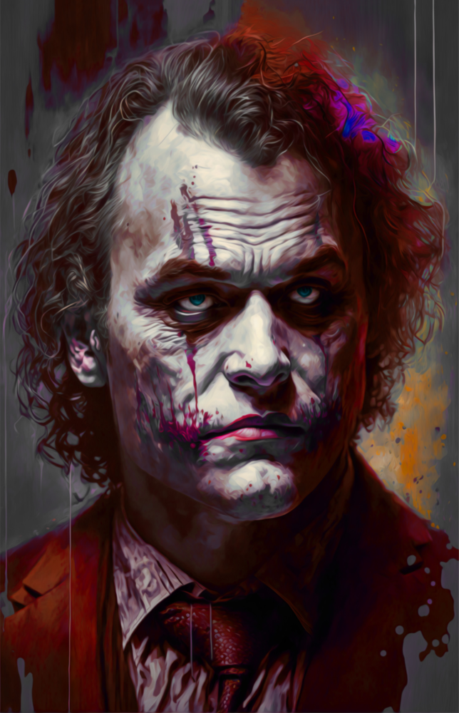 Arte della parete di vetro Joker || Collezione di designer