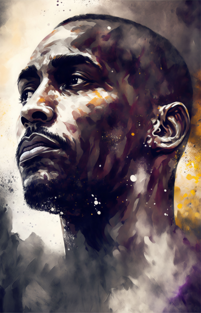 Kobe Bryant Glass Wall Art  || Designer Collection