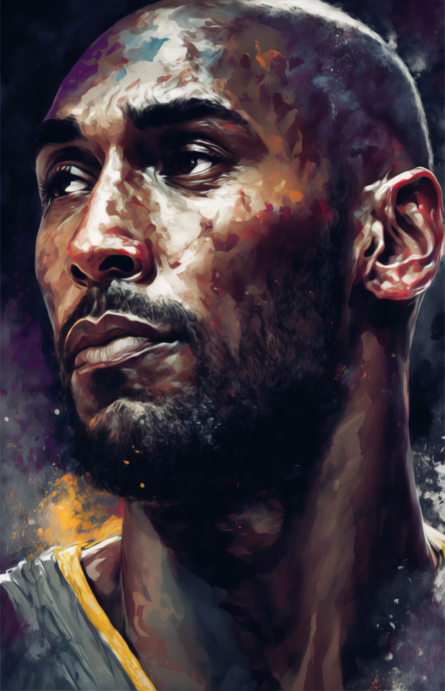 Kobe Bryant Glass Wall Art  || Designer Collection