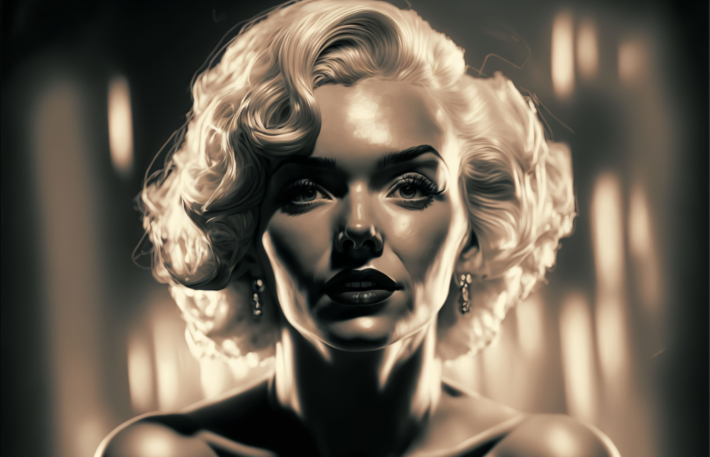 Arte della parete di vetro Marilyn Monroe || Collezione di designer