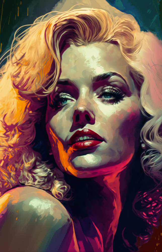 Arte de pared de vidrio de Marilyn Monroe || Collezione di designer