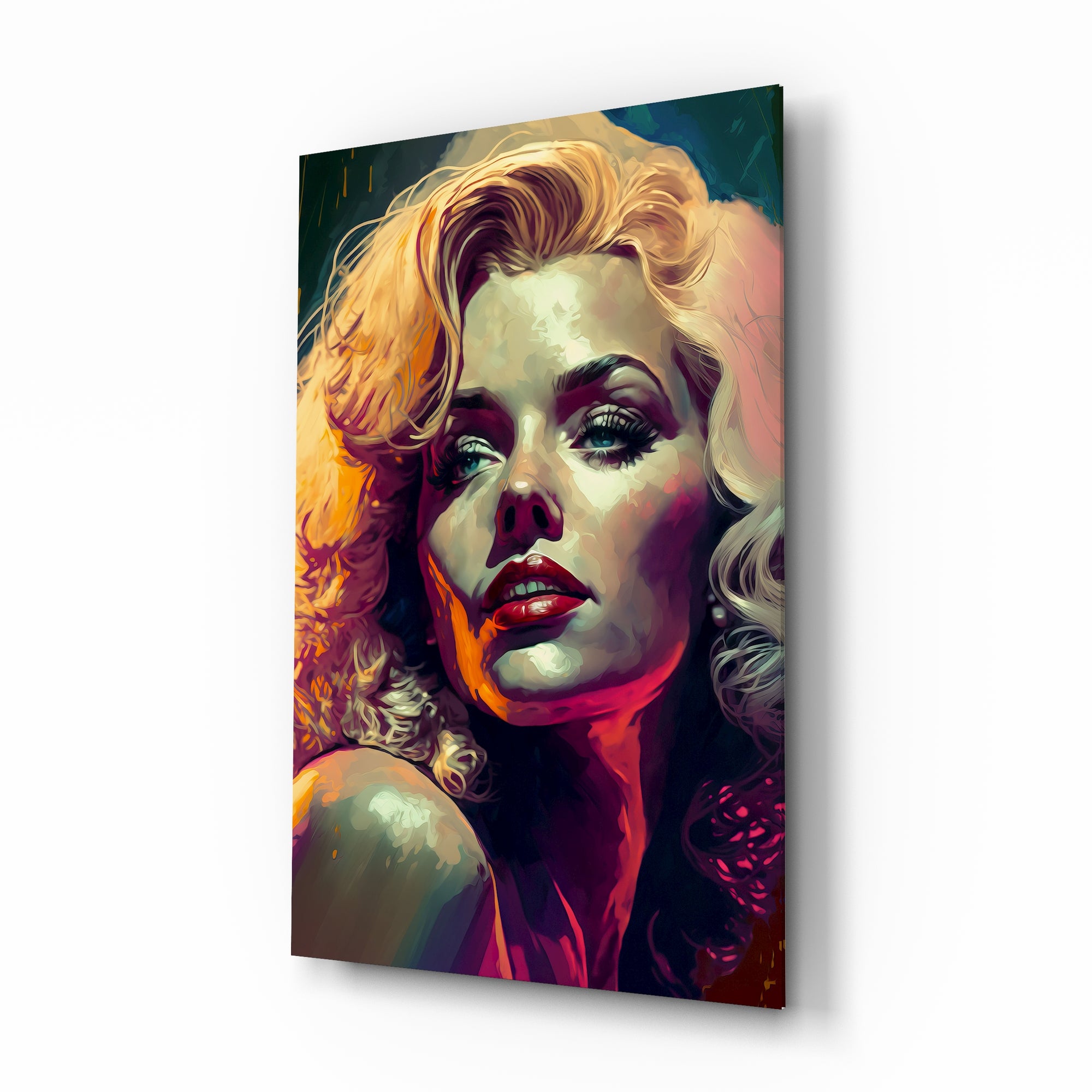 Marilyn Monroe Glass Wall Art || Designer's Collection