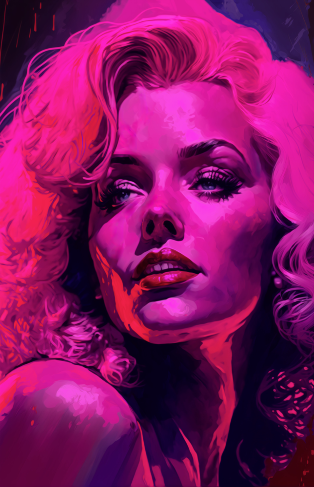 Arte de pared de vidrio de Marilyn Monroe || Collezione di designer