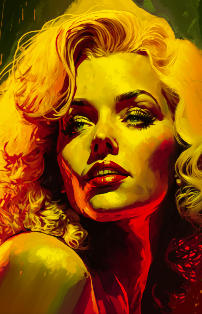 Marilyn Monroe Glass Wall Art  || Designer Collection