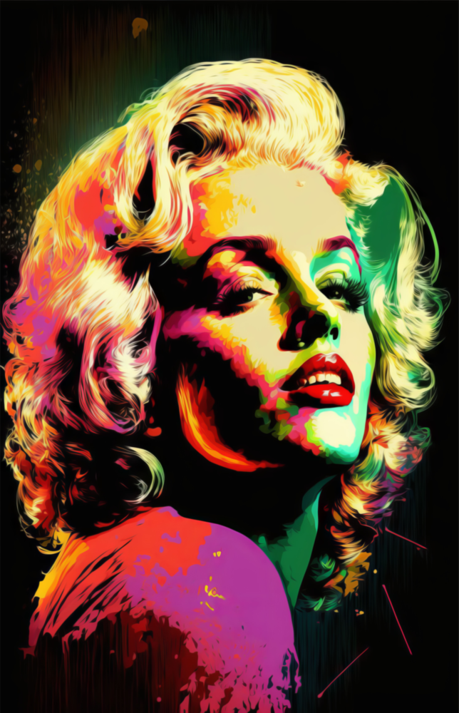 Arte de pared de vidrio de Marilyn Monroe || Collezione di designer