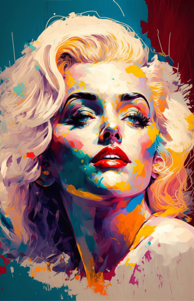 Marilyn Monroe Glass Wall Art  || Designer Collection