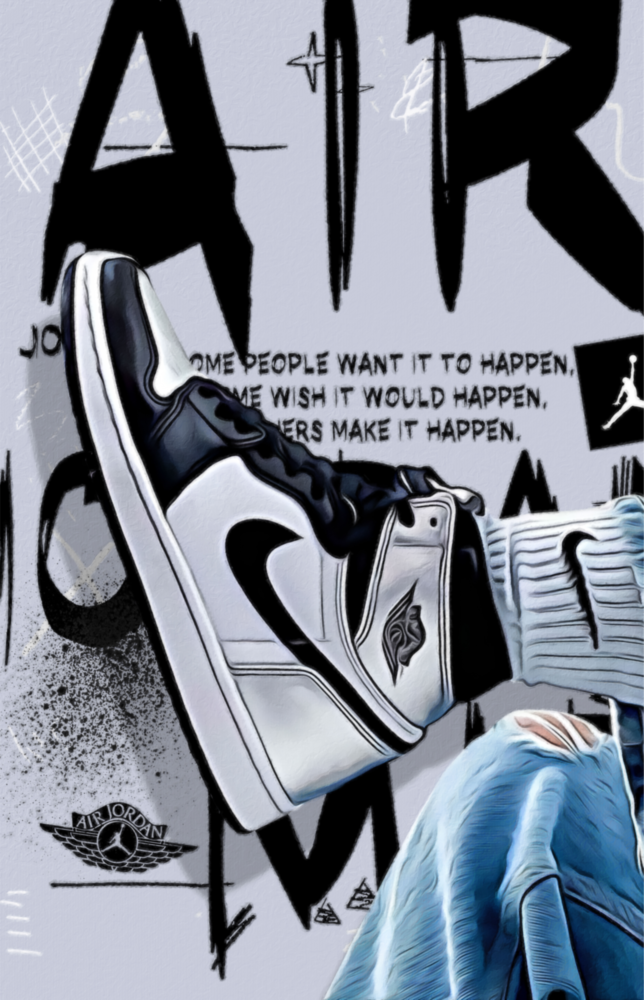 Air Jordan || Collection des concepteurs Impression Sur Verre