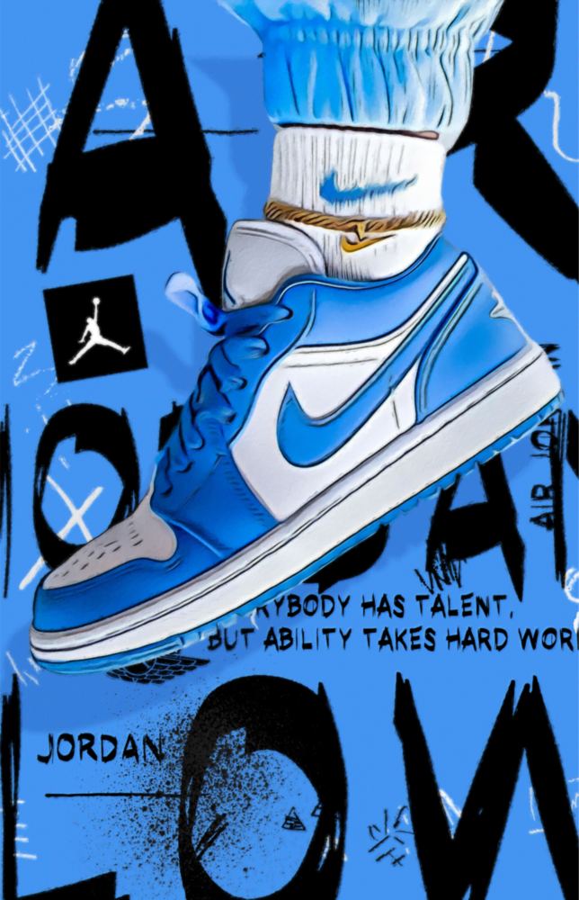 Air Jordan || Collection des concepteurs Impression Sur Verre