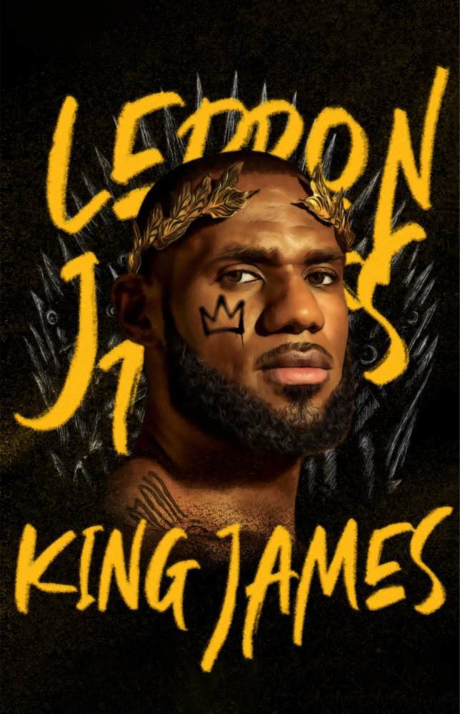 Lebron James, König || Designer -Sammlung Glasbild