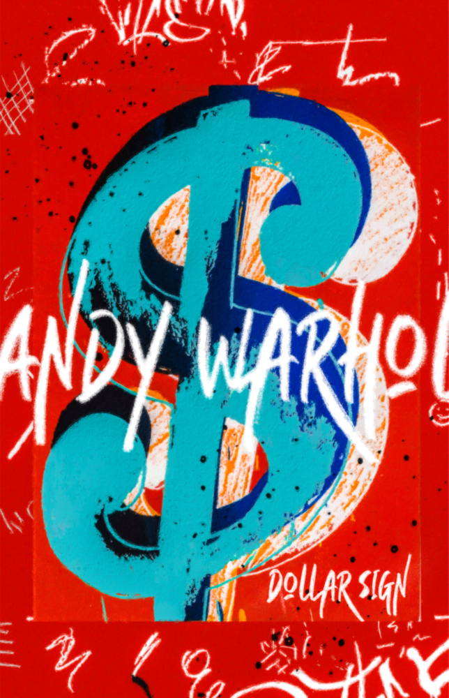 Arte della parete di vetro Andy Warhol e Dollar || Collezione designer