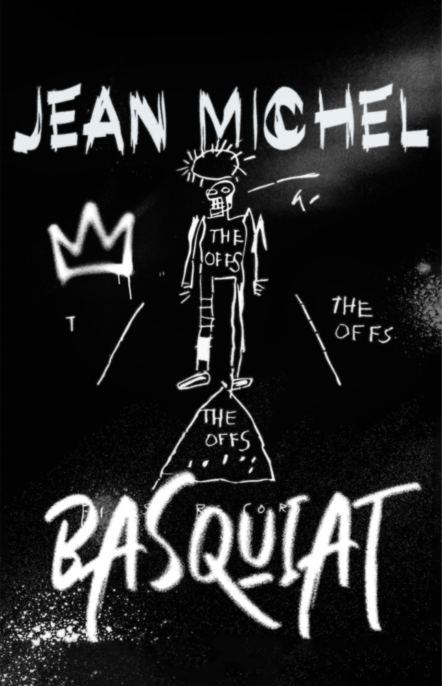 Arte de pared de vidrio de Stile di Jean-Michel Basquiat || Collezione designer