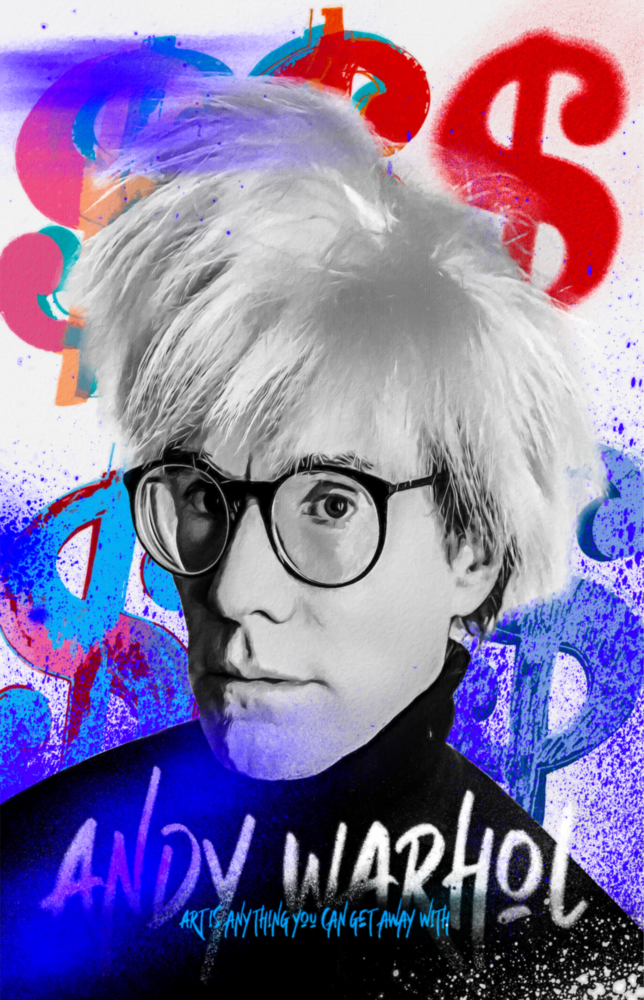 Andy Warhol || Designer -Sammlung Glasbild