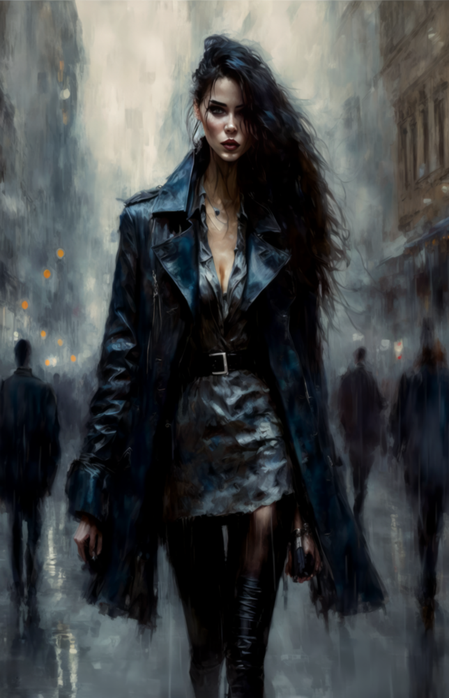 Arte della parete di vetro Cammina Womenly || Collezione designer