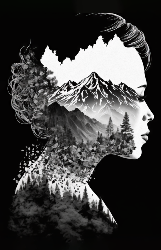 Arte de pared de vidrio de Foresta nella mia mente || Collezione designer