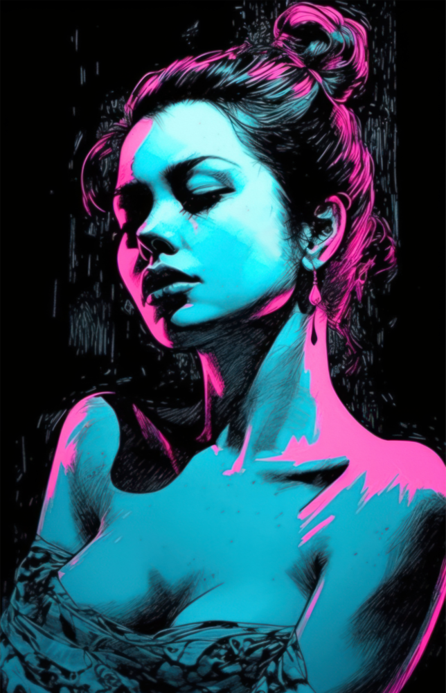 Fille || Collection du designer Impression Sur Verre