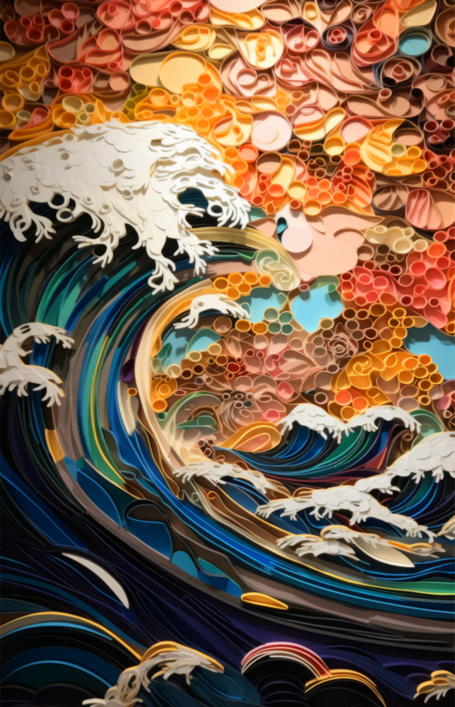 Vagues, arbres ou montagnes || Collection du designer Impression Sur Verre